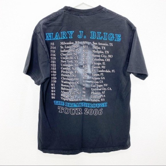 MARY J BLIGE 2006 Vintage Breakthrough Tour Rap R & B Hip Hop Graphic Band Tee - Picture 7 of 8